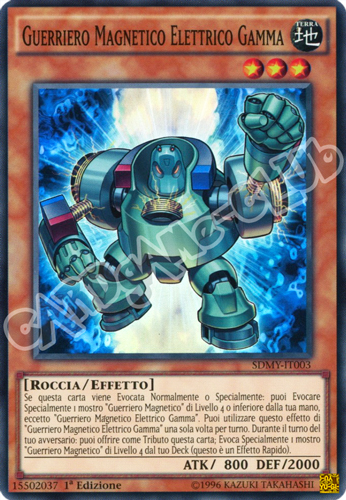 SDMY-IT003 Guerriero Magnetico Elettrico Gamma super rara 1a edizione (IT) -NEAR MINT-