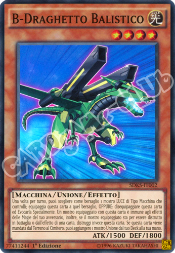 SDKS-IT002 B-Draghetto Balistico super rara 1a edizione (IT) -NEAR MINT-