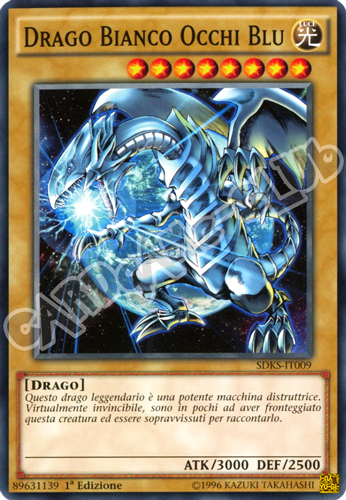 SDKS-IT009 Drago Bianco Occhi Blu comune 1a edizione (IT) -NEAR MINT-