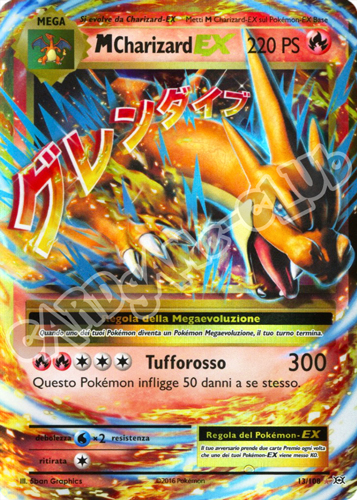 013 / 108 Mega Charizard EX rara EX foil (IT) -NEAR MINT-