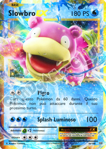 026 / 108 Slowbro EX rara EX foil (IT) -NEAR MINT-