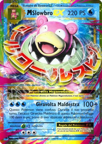027 / 108 Mega Slowbro EX rara EX foil (IT) -NEAR MINT-