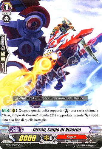 TD02-IT011 Jarran, Colpo di Viverna comune normale (IT) -NEAR MINT-