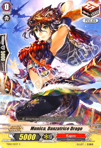 TD02-IT013 Monica, Danzatrice Drago comune normale (IT) -NEAR MINT-
