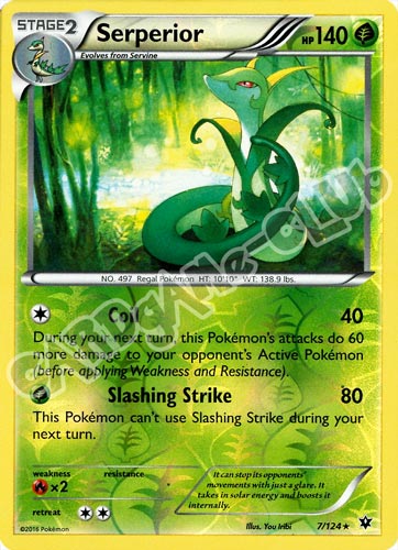 007 / 124 Serperior rara foil reverse (EN) -NEAR MINT-