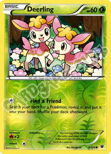 008 / 124 Deerling comune foil reverse (EN) -NEAR MINT-