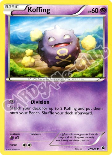 027 / 124 Koffing comune normale (EN) -NEAR MINT-
