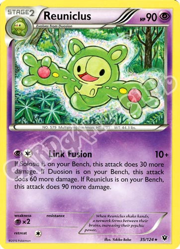 035 / 124 Reuniclus rara normale (EN) -NEAR MINT-