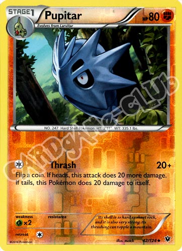042 / 124 Pupitar non comune foil reverse (EN) -NEAR MINT-