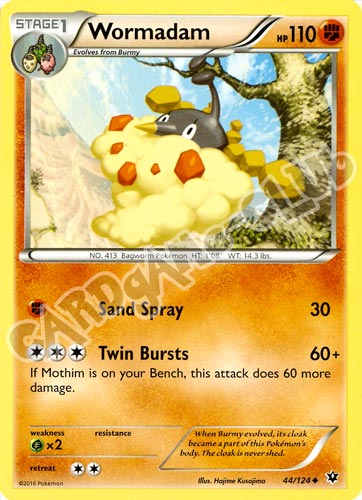 044 / 124 Wormadam non comune normale (EN) -NEAR MINT-