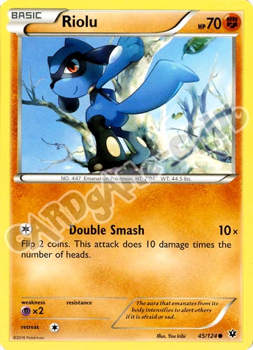 045 / 124 Riolu comune normale (EN) -NEAR MINT-