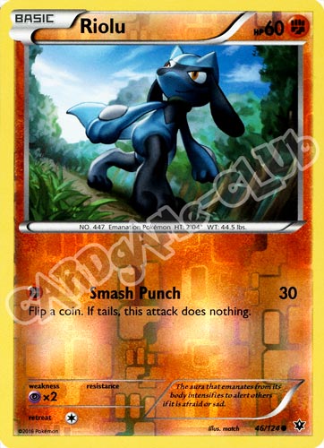 046 / 124 Riolu comune foil reverse (EN) -NEAR MINT-