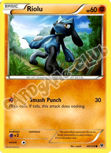 046 / 124 Riolu comune normale (EN) -NEAR MINT-