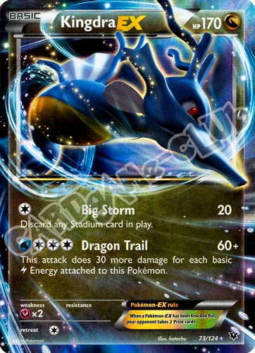 073 / 124 Kingdra EX rara ex foil (EN) -NEAR MINT-
