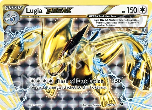 079 / 124 Lugia BREAK rara BREAK foil (EN) -NEAR MINT-