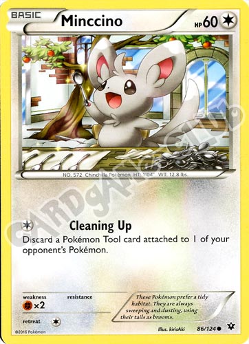 086 / 124 Minccino comune normale (EN) -NEAR MINT-