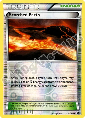 110 / 124 Scorched Earth non comune foil reverse (EN) -NEAR MINT-