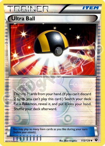 113 / 124 Ultra Ball non comune foil reverse (EN) -NEAR MINT-