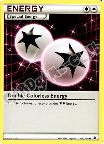 114 / 124 Double Colorless Energy non comune normale (EN) -NEAR MINT-