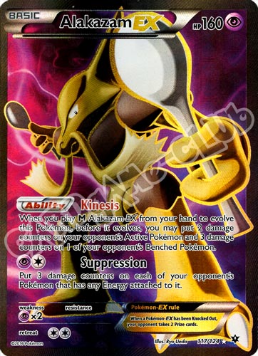 117 / 124 Alakazam EX rara segreta foil (EN) -NEAR MINT-