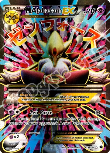 118 / 124 Mega Alakazam EX rara segreta foil (EN) -NEAR MINT-