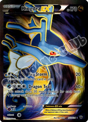 122 / 124 Kingdra EX rara segreta foil (EN) -NEAR MINT-