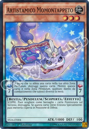 YS16-IT004 Artistamico Momontappeto super rara 1a Edizione (IT) -NEAR MINT-