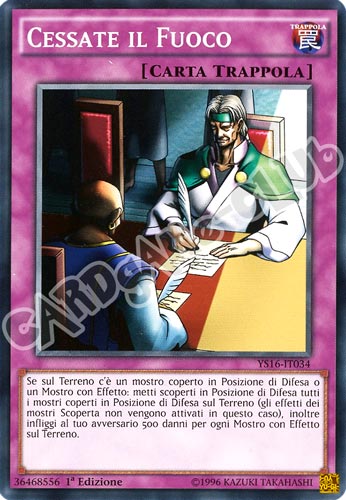 YS16-IT034 Cessate il Fuoco comune 1a Edizione (IT) -NEAR MINT-