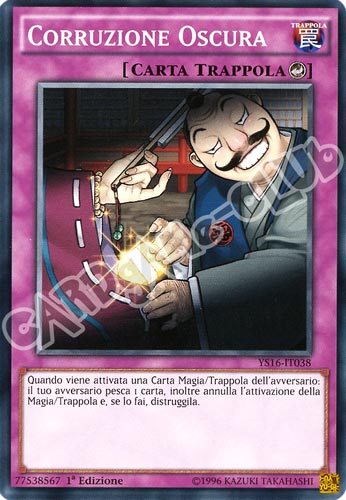 YS16-IT038 Corruzione Oscura comune 1a Edizione (IT) -NEAR MINT-