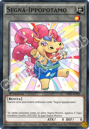 YS16-ITTK2 Segna-Ippopotamo comune 1a Edizione (IT) -NEAR MINT-