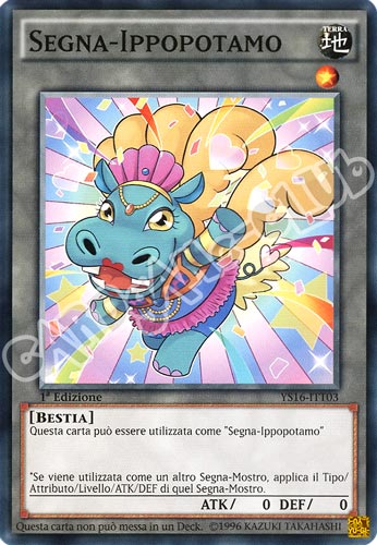 YS16-ITTK3 Segna-Ippopotamo comune 1a Edizione (IT) -NEAR MINT-
