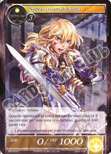 BFA1-IT009 Sopravvissuti di Gloria comune normale (IT) -NEAR MINT-