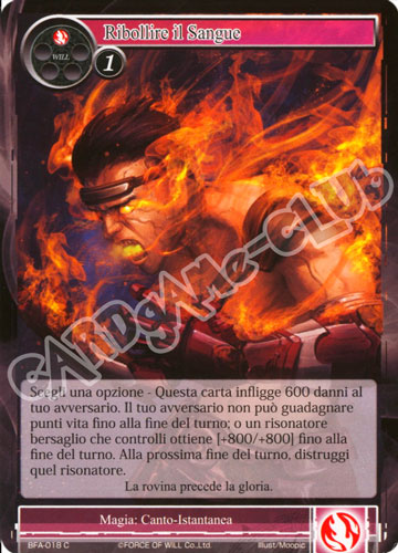 BFA1-IT018 Ribollire il Sangue comune normale (IT) -NEAR MINT-