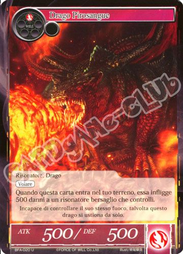 BFA1-IT020 Drago Pirosangue non comune normale (IT) -NEAR MINT-
