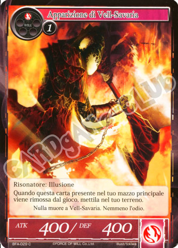 BFA1-IT029 Apparizione di Vell-Savaria comune normale (IT) -NEAR MINT-