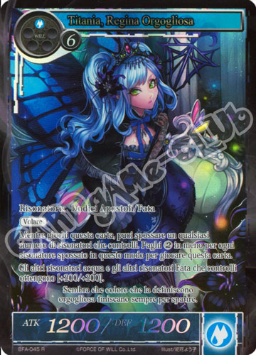 BFA1-IT045 Titania, Regina Orgogliosa rara parallel (IT) -NEAR MINT-