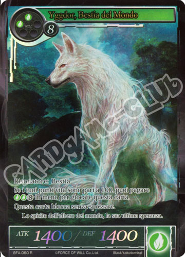 BFA1-IT060 Yggdor, Bestia del Mondo rara parallel (IT) -NEAR MINT-