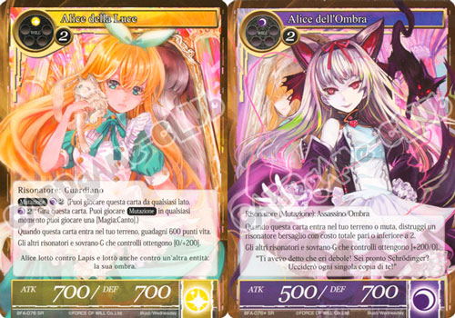 BFA1-IT076 Alice della Luce/Alice dell'Ombra super rara normale/foil (IT) -NEAR MINT-