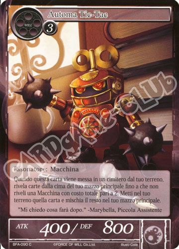 BFA1-IT090 Automa Tic-Tac comune normale (IT) -NEAR MINT-