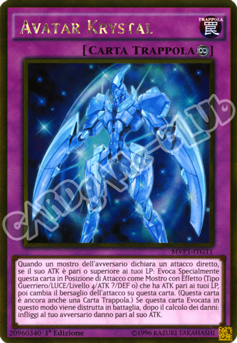 MVP1-ITG11 Avatar Krystal rara oro 1a Edizione (IT) -NEAR MINT-