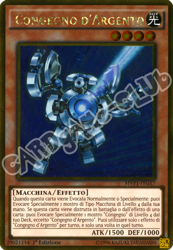 MVP1-ITG17 Congegno D'Argento rara oro 1a Edizione (IT) -NEAR MINT-