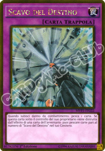 MVP1-ITG22 Scavo del Destino rara oro 1a Edizione (IT) -NEAR MINT-