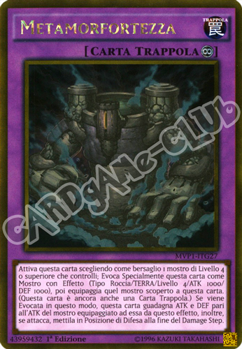 MVP1-ITG27 Metamorfortezza rara oro 1a Edizione (IT) -NEAR MINT-