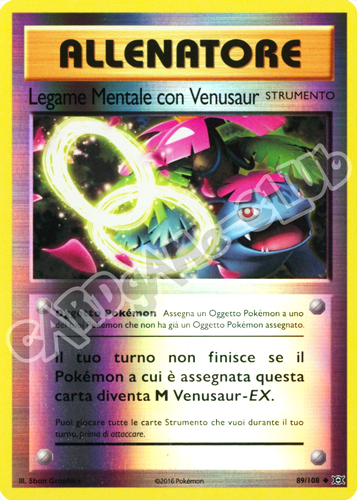 089 / 108 Legame Mentale con Venusaur non comune foil reverse (IT) -NEAR MINT-