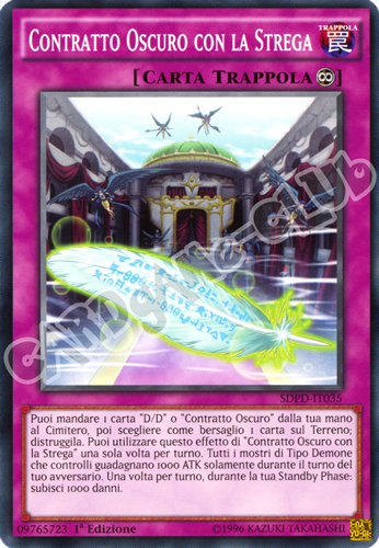 Dominazione Pendulum SDPD-IT035 Contratto Oscuro con la Strega comune 1a edizione (IT) -NEAR MINT-