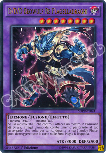 Dominazione Pendulum SDPD-IT041 D/D/D Beowulf Re Flagelladraghi ultra rara 1a edizione (IT) -NEAR MINT-
