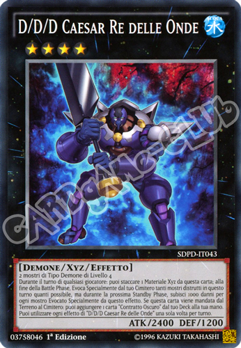 Dominazione Pendulum SDPD-IT043 D/D/D Caesar Re delle Onde comune 1a edizione (IT) -NEAR MINT-