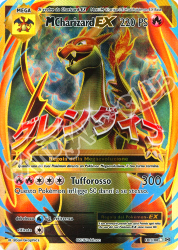 101 / 108 Mega Charizard EX rara segreta foil (IT) -NEAR MINT-