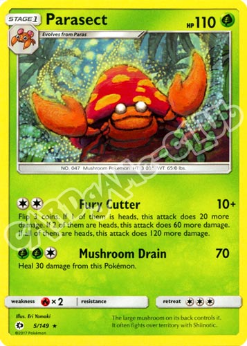 005 / 149 Parasect rara normale (EN) -NEAR MINT-