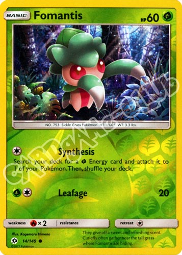 014 / 149 Fomantis comune foil reverse (EN) -NEAR MINT-